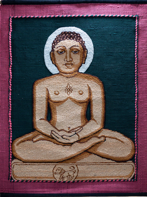 handloom portrait of mahavir jain