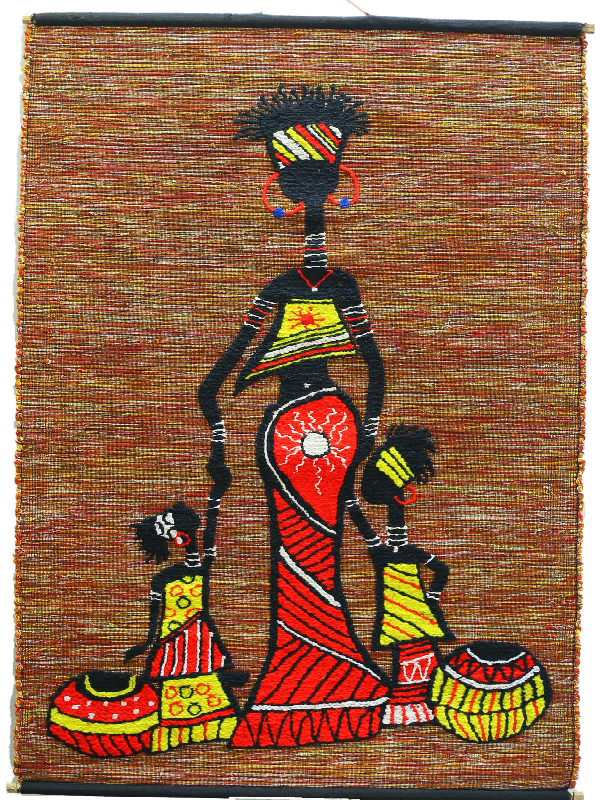 handloom portrait of tribal family